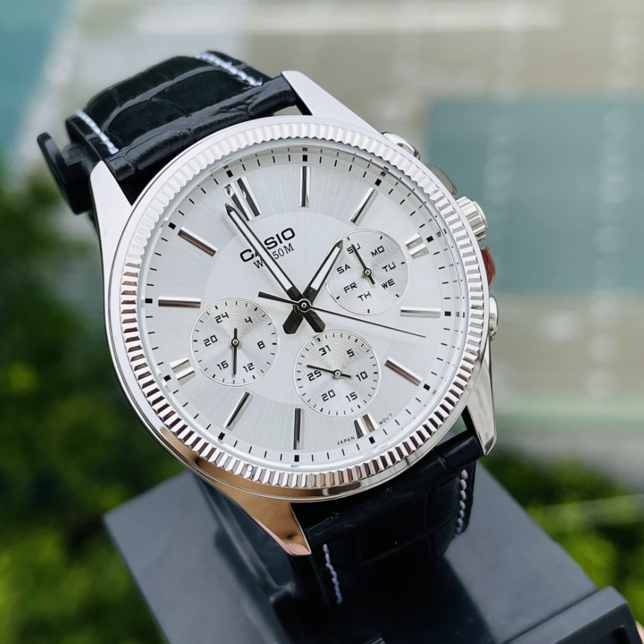Dong Ho Cap Doi Casio MTP mau trang
